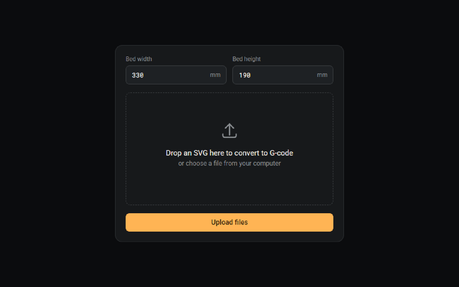 SVG G-code Convertor preview